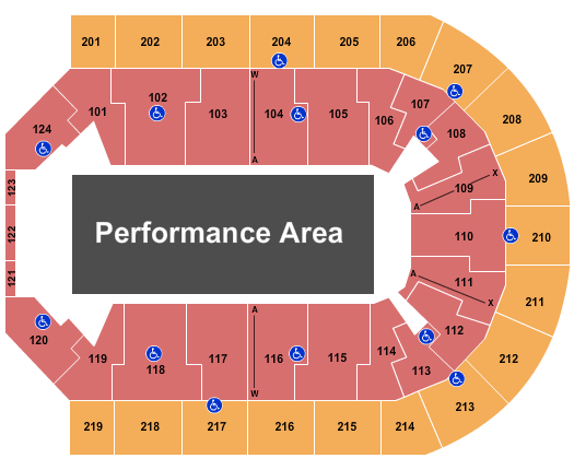 Denny Sanford Premier Center PBR Seating Chart